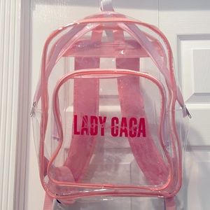 Lady Gaga VIP World Tour Clear and Pink Back Pack